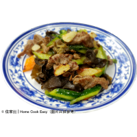勝瓜雲耳炒牛肉
