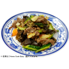 勝瓜雲耳炒牛肉
