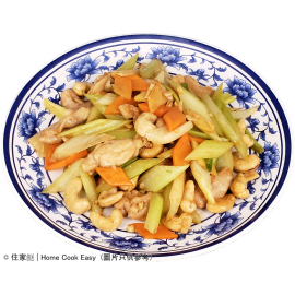 西芹腰果炒雞柳