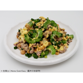 涼瓜菜甫肉碎炒蛋