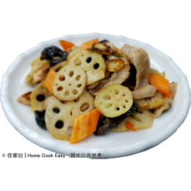 南乳藕片雲耳炒豬頸肉