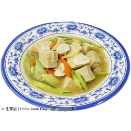上湯勝瓜浸蜂巢豆腐